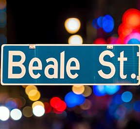 Beale street sign in Memphis Tennessee 