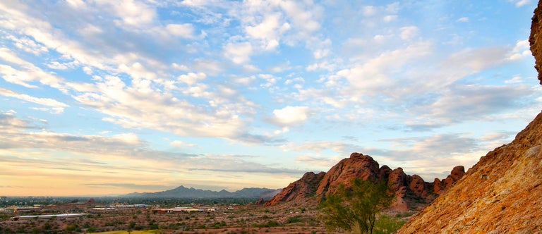 Beautiful sunset over the Arizona desert. 