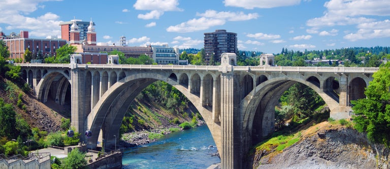 Munroe street bridge, Spokane, Washington
