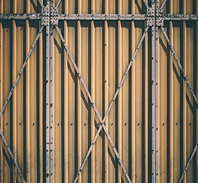 Yellow colored Pittsburg steel. 