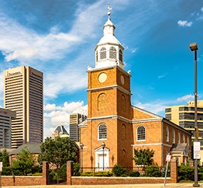 Old Otterbein Church near our Baltimore vacation rentals